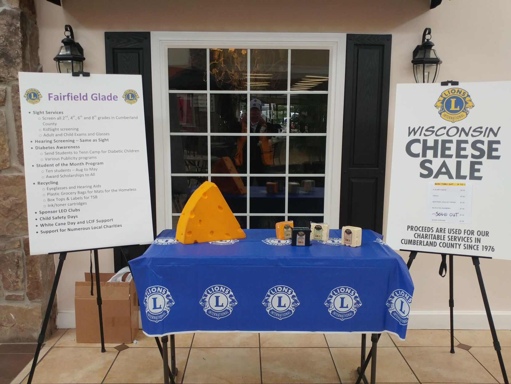 Lions Cheese Sale starts today
